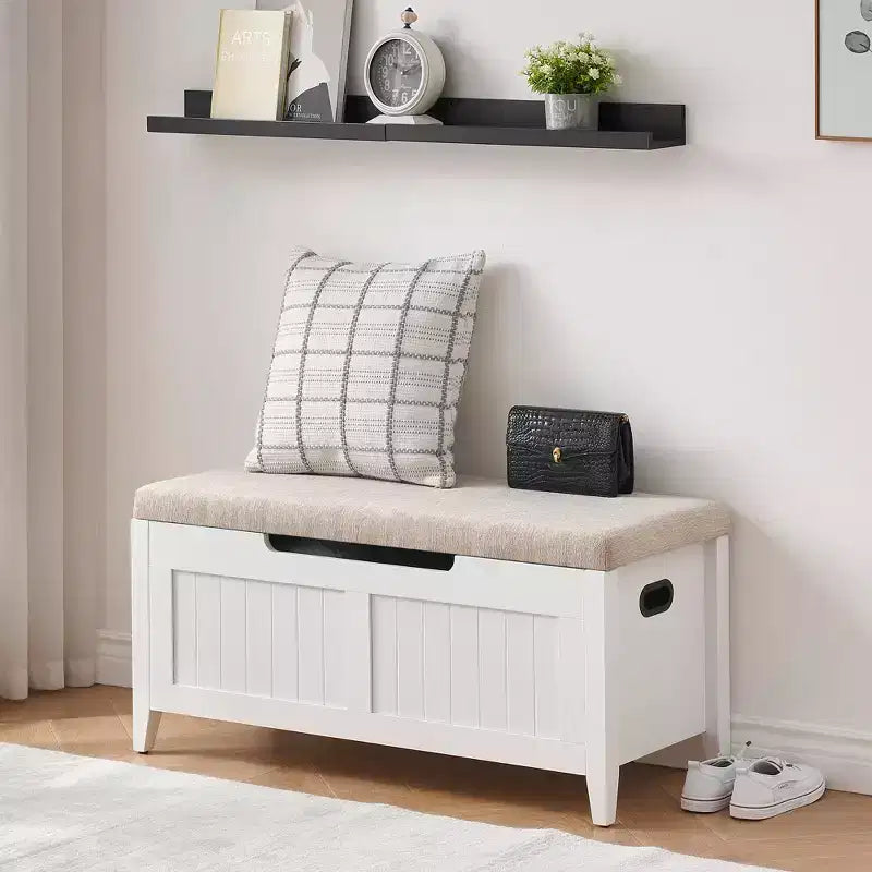 Storage Bench with Large Capacity, Modern Storage Chest for Living Room and Entryway