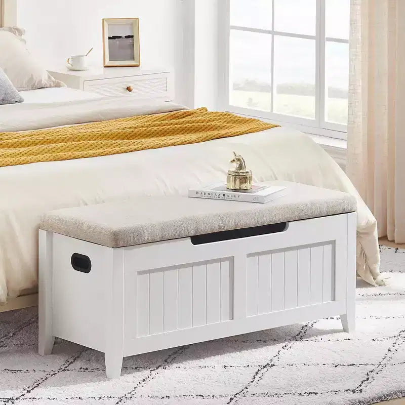 Storage Bench with Large Capacity, Modern Storage Chest for Living Room and Entryway