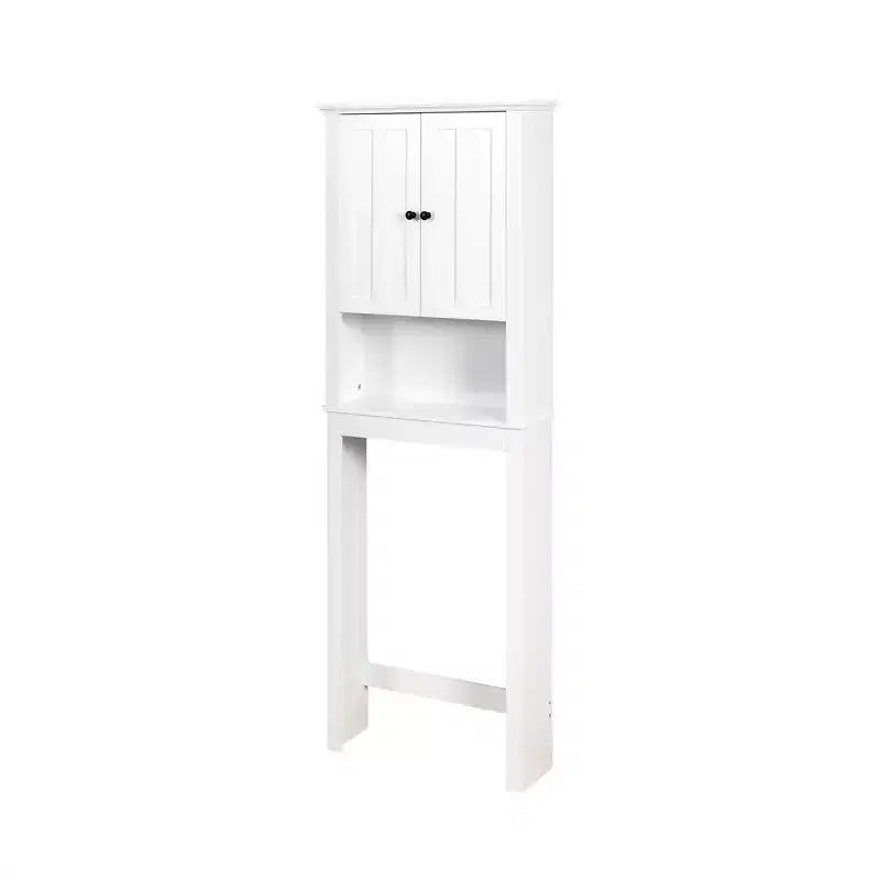 MAYEERTY Wooden Over-The-Toilet Storage Cabinet, Bathroom Cabinet with Adjustable Shelf & Anti-Toppling Fitting, Space Saver