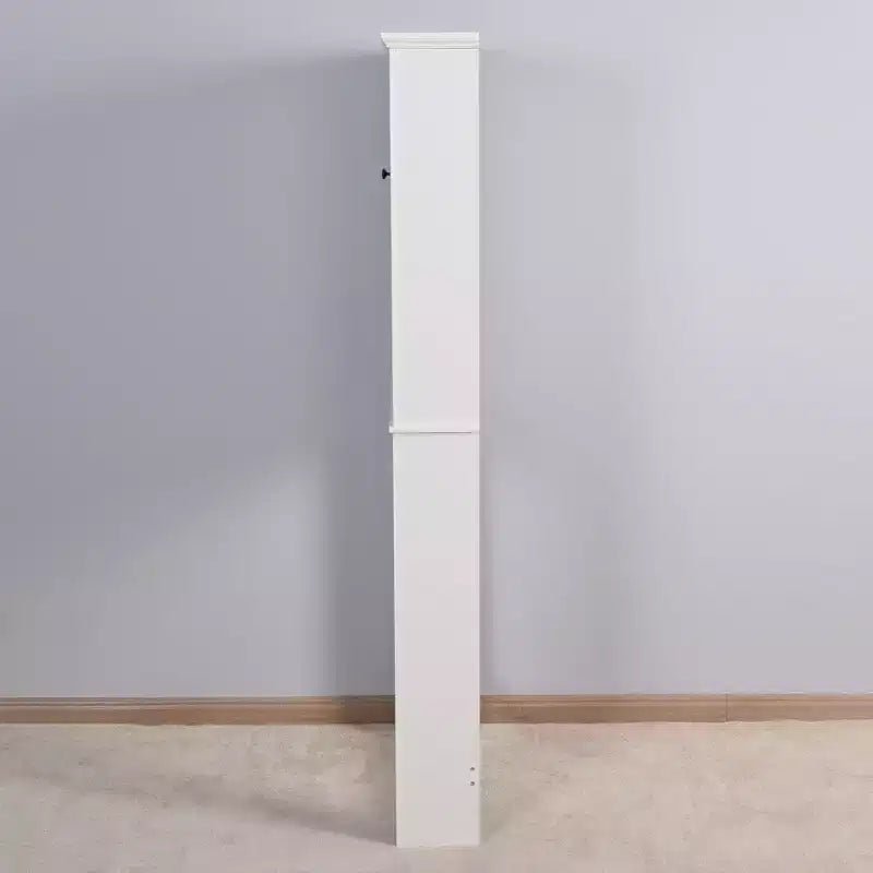 Wooden Over-The-Toilet Storage Cabinet, Bathroom Cabinet with Adjustable Shelf & Anti-Toppling Fitting, Space Saver