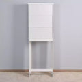 Wooden Over-The-Toilet Storage Cabinet, Bathroom Cabinet with Adjustable Shelf & Anti-Toppling Fitting, Space Saver