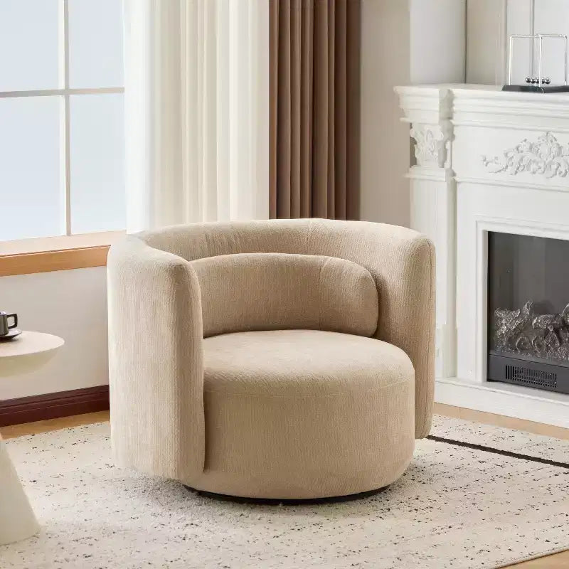 Modern 360° Swivel Upholstered Accent Armchair