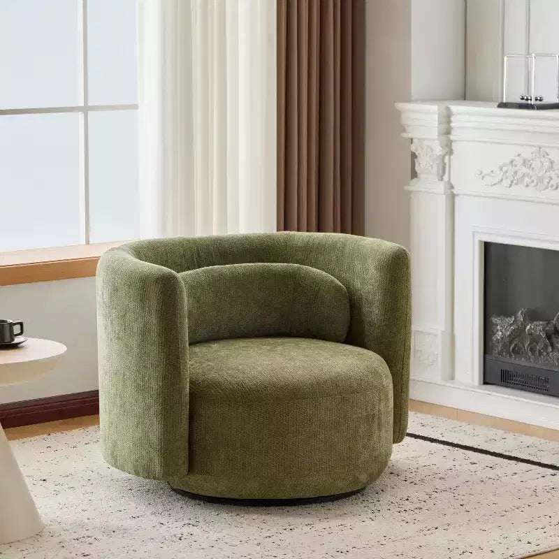 Modern 360° Swivel Upholstered Accent Armchair