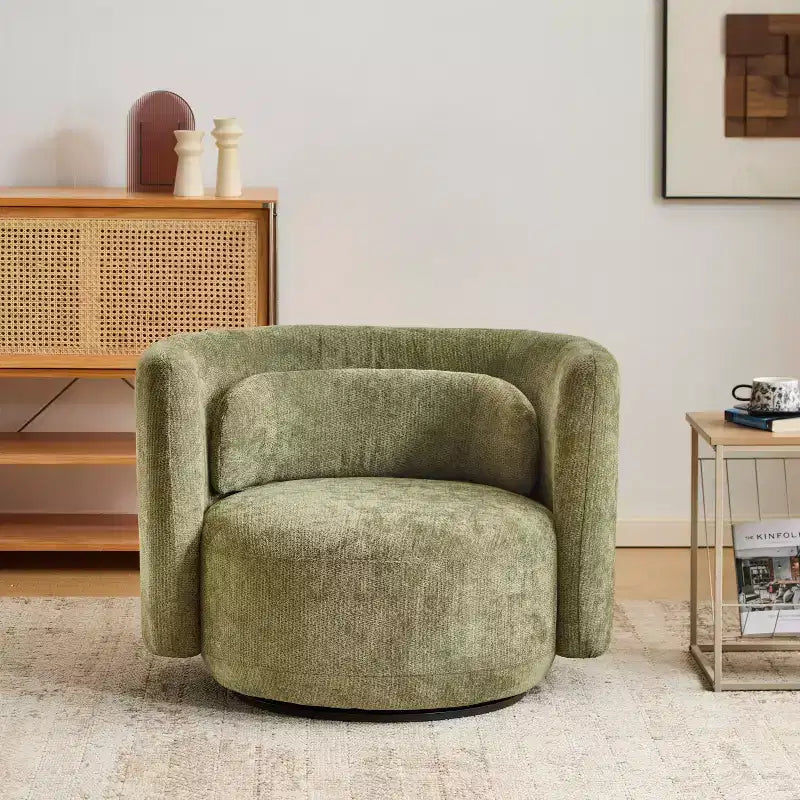 Christopher Knight Home Lana Modern 360 Swivel Upholstered Accent Armchair