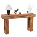 63 Long Narrow Rectangular Console Table, Farmhouse Wood Entryway Table for Hallway, Foyer & Living Room, Sofa Table Behind Couch