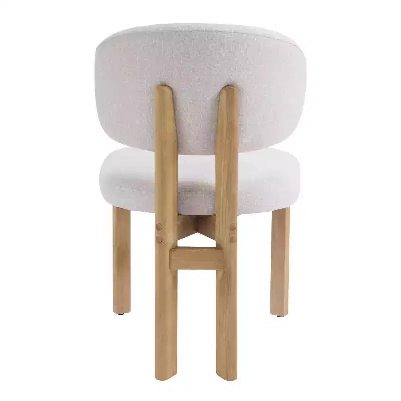 Set aus 2 modernen gepolsterten Esszimmerstühlen mit Massivholzbeinen, armlose Küchenstühle für das Esszimmer