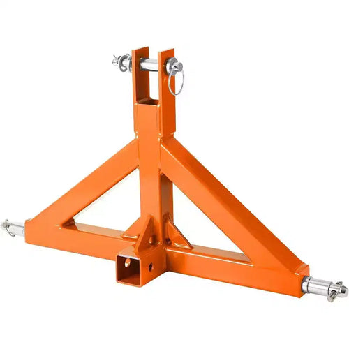 3-point 10,000-pound Towing Hook, Equipped with a 2-inch Towing Machine, Fast Towing, Suitable for Trailers and Towing Vehicles, Orange
