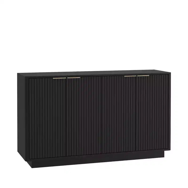 55" Modern Fluted Sideboard Buffet Cabinet with Doors and Adjustable Shelves, Storage Cabinet for Entryway, Dining Room or Living Room