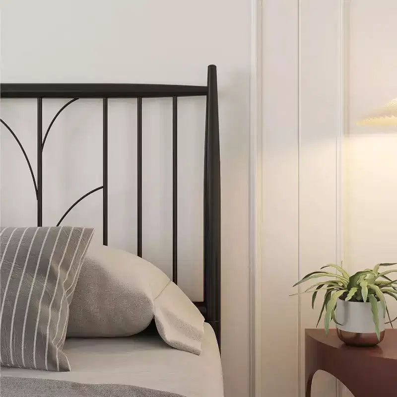 Full Size Bed Frame with Headboard Metal Platform Bed Frame Bedframe with Metal Slats Support Mattress Foundation Base Beds Under Bed Storage
