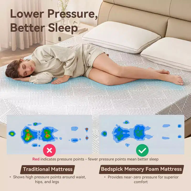 Queen Mattress 10 inch, Gel Memory Foam Mattress Queen Size in a Box