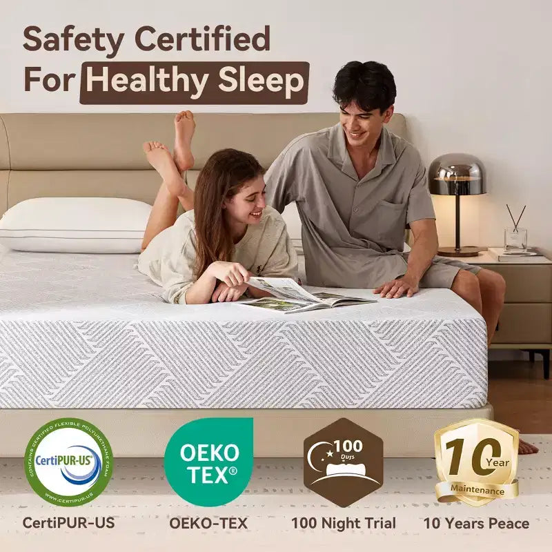 Queen Mattress 10 inch, Gel Memory Foam Mattress Queen Size in a Box