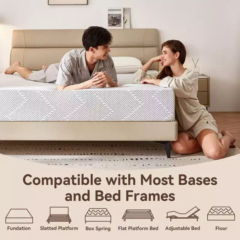 Queen Mattress 10 inch, Gel Memory Foam Mattress Queen Size in a Box