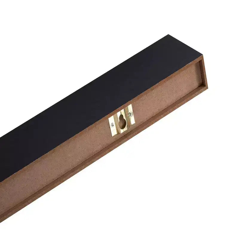 18.11 Black LED Floating Shelf C invisible-bracket wood wall mount with built-in LED, perfect bathroom/bedroom/kitchen dcor or book/plant display