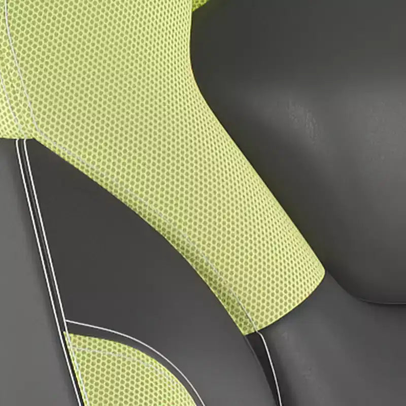 Gaming Chair, Racing Office Computer PC Adjustable Chair with Flip-up Arms and Transparent Roller Wheels