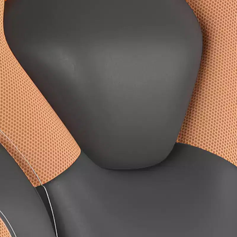 Gaming Chair, Racing Office Computer PC Adjustable Chair with Flip-up Arms and Transparent Roller Wheels
