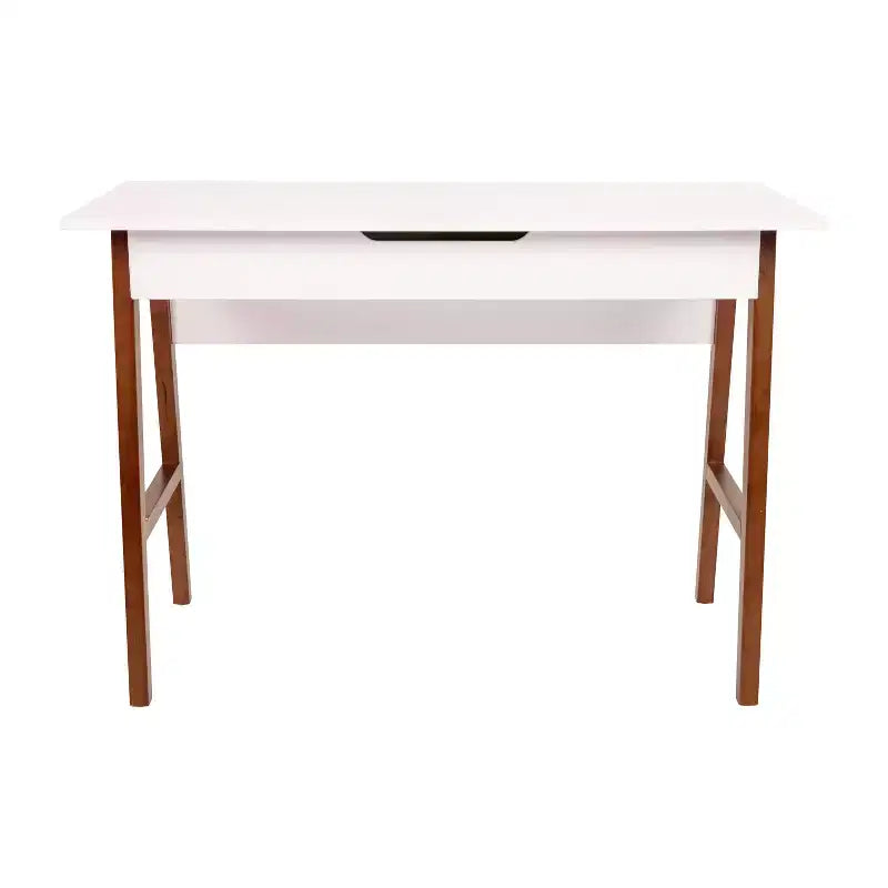 Home Office Writing Computer Desk with Drawer, A-Frame Legs, Laminate Top