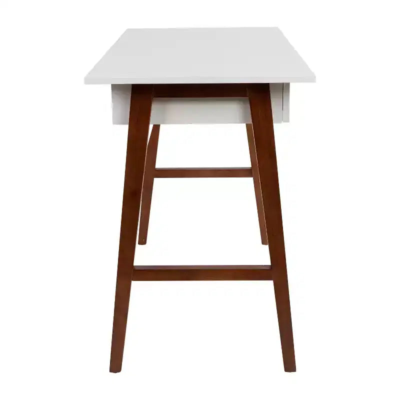 Home Office Writing Computer Desk with Drawer, A-Frame Legs, Laminate Top