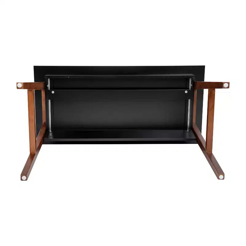 Home Office Writing Computer Desk with Drawer, A-Frame Legs, Laminate Top